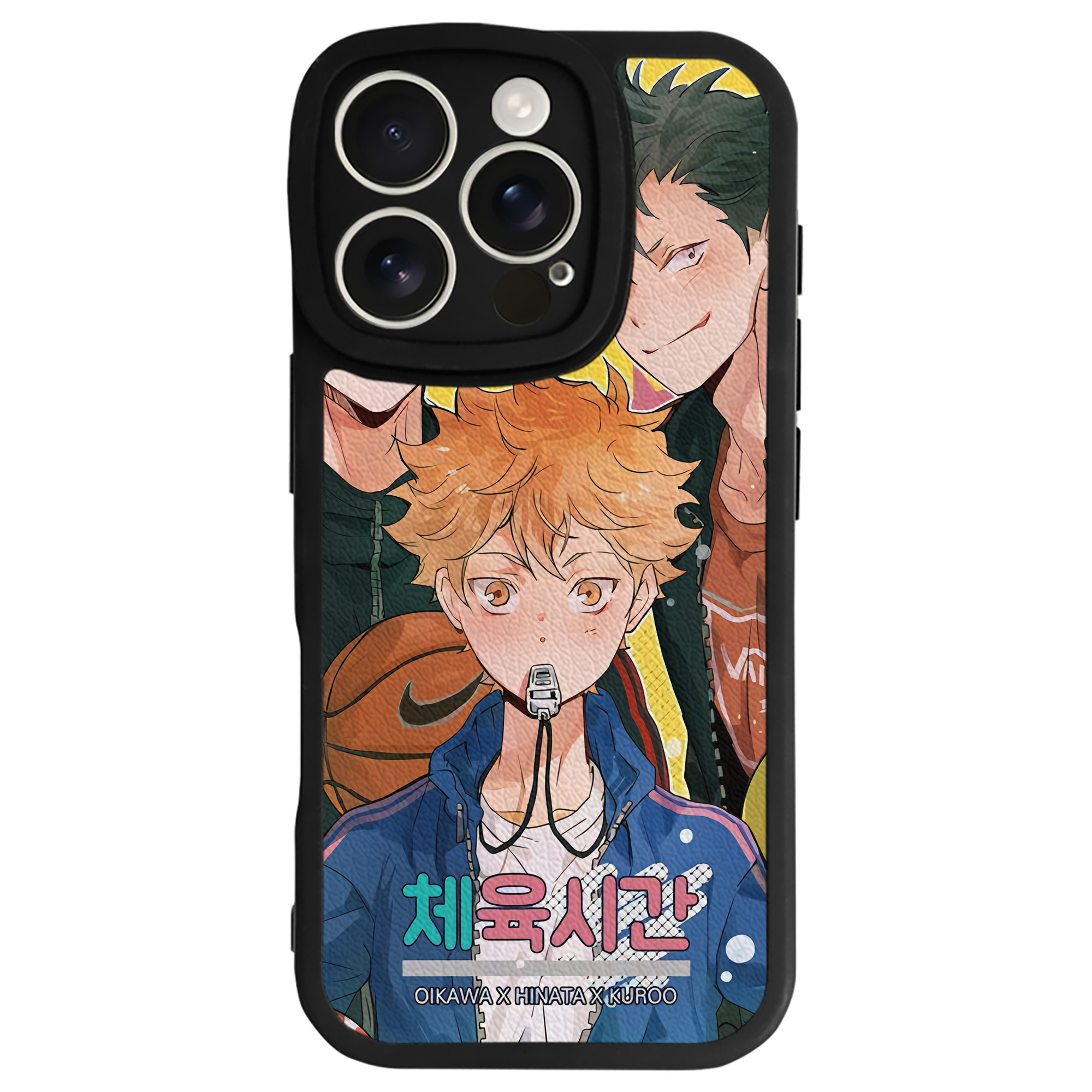 （画像用） ハイキュー!! Haikyu!! 【iPhone 16シリーズ対応】シリコンスマホケース（レザー調） 材質：シリコン